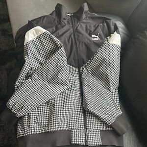 Puma Black and White Houndstooth Jacket